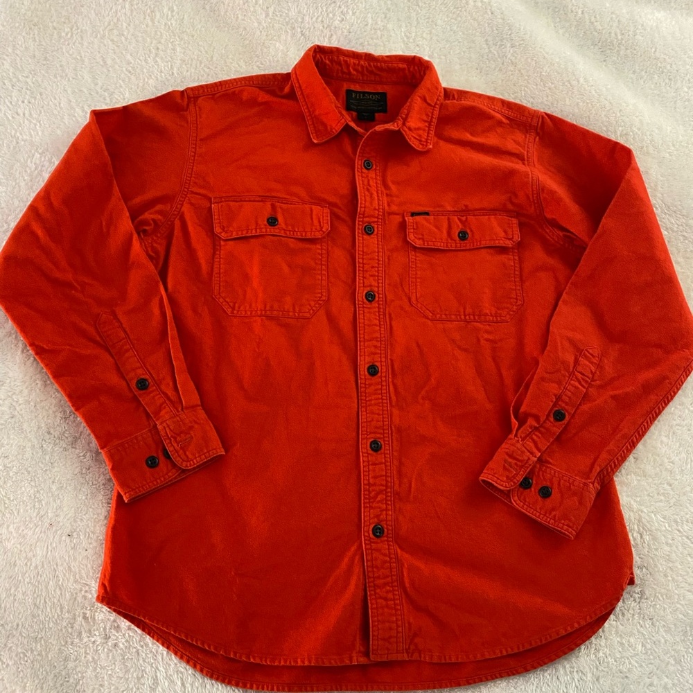 Filson Flannel Blaze Orange